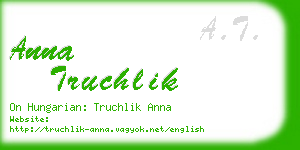 anna truchlik business card